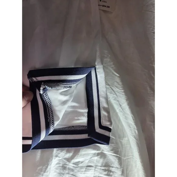 Nanette Lepore Play Tennis Golf Skorts White W Black Stripes Mini S/M NWT W28 - Picture 6 of 10